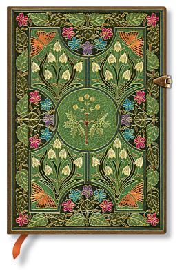 Paperblanks Poetry in Bloom Hardcover MIDI Lined Clasp Closure 144 Pg 120 GSM