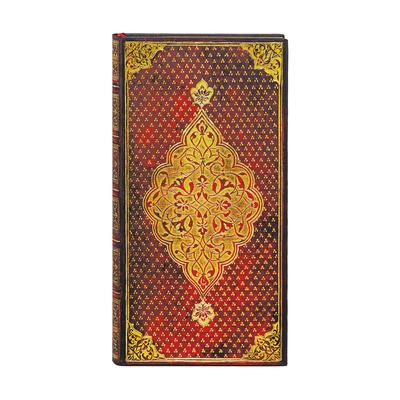 Paperblanks Golden Trefoil Hardcover Slim Lined Elastic Band Closure 176 Pg 85 GSM