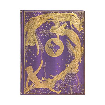 Paperblanks Violet Fairy Lang's Fairy Books Hardcover Ultra Lined Elastic Band Closure 144 Pg 120 GSM