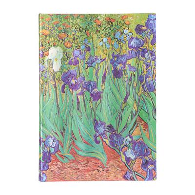 Paperblanks Van Gogh's Irises Sketchbook Grande Elastic Band Closure 112 Pg 200 GSM