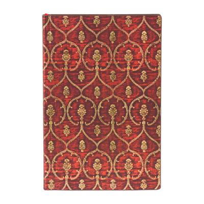 Paperblanks Red Velvet Softcover Flexi Mini Lined Elastic Band Closure 208 Pg 80 GSM