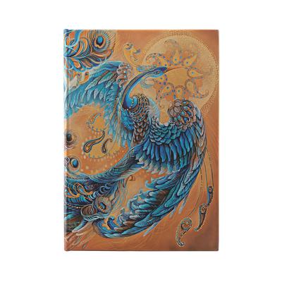 Paperblanks Skybird Birds of Happiness Hardcover Journals MIDI Lined Elastic Band 144 Pg 120 GSM