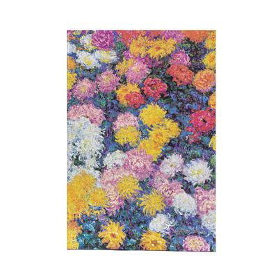 Paperblanks Monet's Chrysanthemums Monet's Chrysanthemums Hardcover Journals Mini Lined Elastic Band 176 Pg 85 GSM