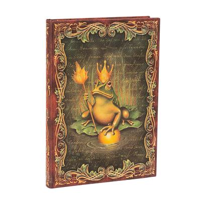 Paperblanks the Brothers Grimm, Frog Prince Fairy Tale Collection Hardcover Journal MIDI Lined Elastic Band 144 Pg 120 GSM