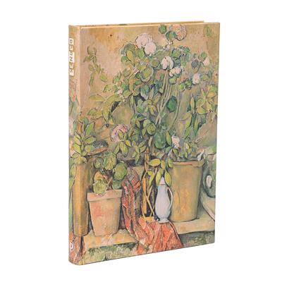 Paperblanks Cezanne's Terracotta Pots and Flowers Cezanne's Terracotta Pots and Flowers Hardcover Journal MIDI Lined Elastic Band 144 Pg 120 GSM