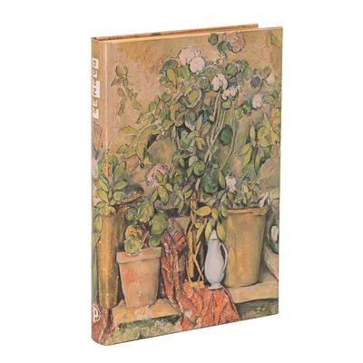 Paperblanks Cezanne's Terracotta Pots and Flowers Cezanne's Terracotta Pots and Flowers Hardcover Journal Mini Lined Elastic Band 176 Pg 85 GSM