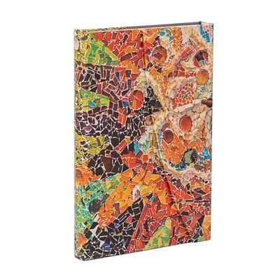 Paperblanks Gaudi's Sun Gaudi's Mosaics Hardcover Journal Mini Unlined Wrap 176 Pg 85 GSM