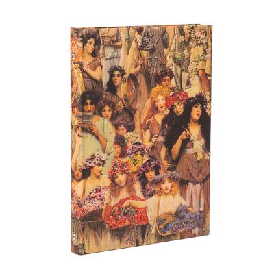 Paperblanks Spring Lawrence Alma-Tadema Hardcover Journal MIDI Unlined Elastic Band 144 Pg 120 GSM