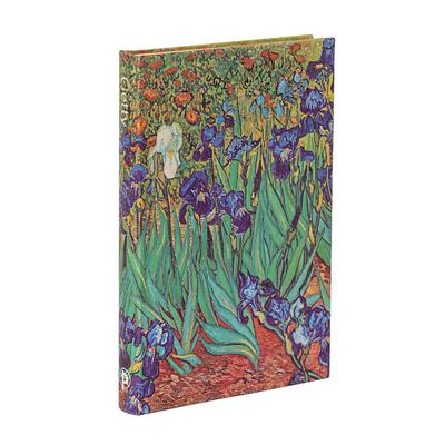 Paperblanks Van Gogh's Irises Van Gogh's Irises Hardcover Journal Mini Lined Elastic Band 176 Pg 85 GSM