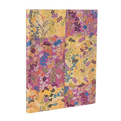 Paperblanks Kara-Ori Pink Japanese Kimono Softcover Flexi Ultra Lined Elastic Band 176 Pg 100 GSM