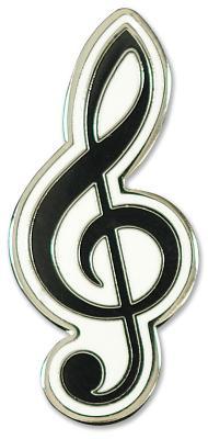 Enamel Pin Treble Clef