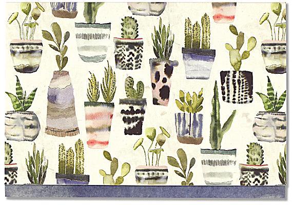 Note Card Watercolor Succulents