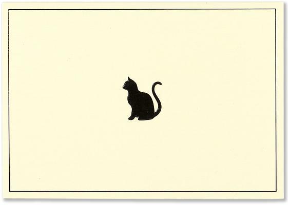 Note Card Black Cat