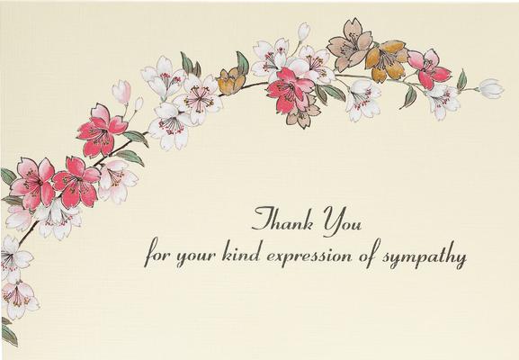 Sympathy Floral Thank You Notes (Stationery, Note Cards, Boxed Cards)