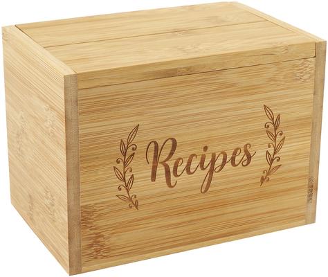 Bamboo Recipe Box Set