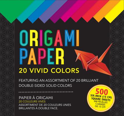 Origami Paper 20 Vivid Colors (500 Sheets)