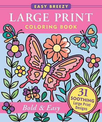 Bold & Easy Large Print Coloring Book - Big and Simple Designs for All Ages Subscription