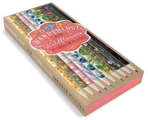 Wanderlust and Wildflowers: 10 Colored Pencils: (Colored Pencils for Sketching, Colored Pencils for Daisy-Lovers)