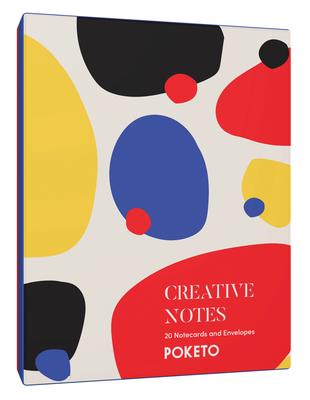 Creative Notes: 20 Notecards and Envelopes (Greeting Cards with Colorful Geometric Designs, Minimalist Everyday Blank Stationery for a