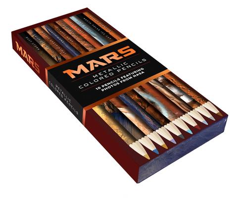 Mars Metallic Colored Pencils: 10 Pencils Featuring Photos from NASA (10 Shiny Multicolor Pencils; Coloring Pencils with NASA Space Theme)