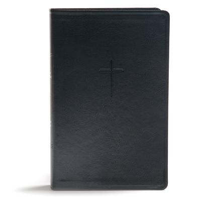 CSB Everyday Study Bible, Black Leathertouch