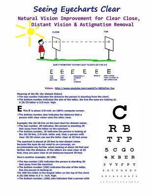 Seeing Eyecharts Clear-Natural Vision Improvement for Clear Close, Distant Vision: & Astigmatism Removal (Black & White Edition)