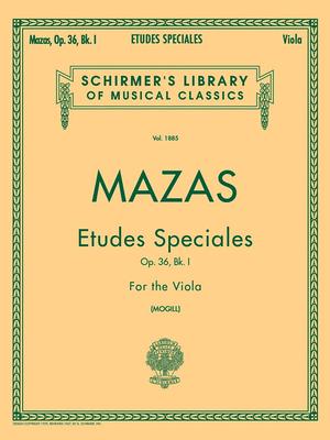 Etudes Speciales, Op. 36 - Book 1: Schirmer Library of Classics Volume 1885 Viola Method