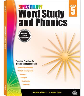 Spectrum Word Study and Phonics, Grade 5: Volume 84