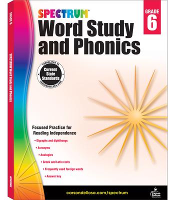 Spectrum Word Study and Phonics, Grade 6: Volume 85