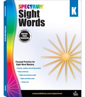 Spectrum Sight Words, Grade K: Volume 104