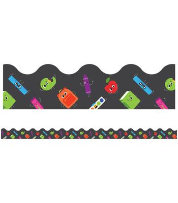 School Tools Ready for School Scalloped Bulletin Board Borders