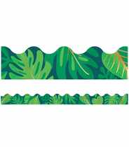 One World Tropical Leaves Scalloped Bulletin Board Borders Subscription