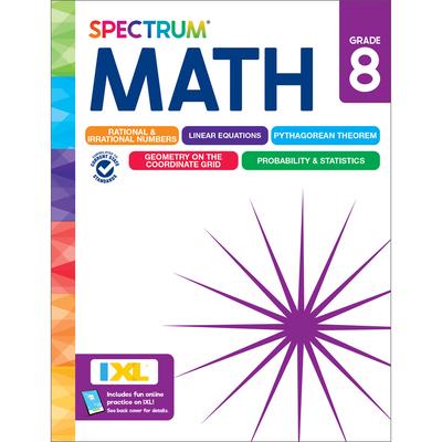 Spectrum Math Workbook, Grade 8 Subscription
