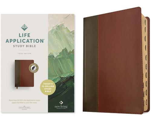 NLT Life Application Study Bible, Third Edition (Red Letter, Leatherlike, Brown/Tan, Indexed) Subscription
