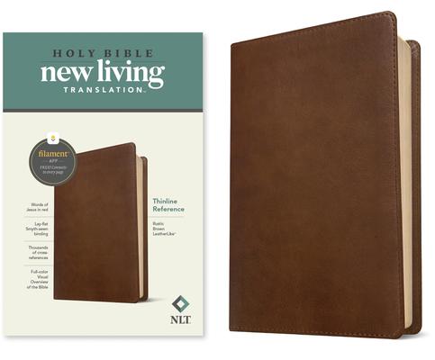NLT Thinline Reference Bible, Filament Enabled Edition (Red Letter, Leatherlike, Rustic Brown) Subscription