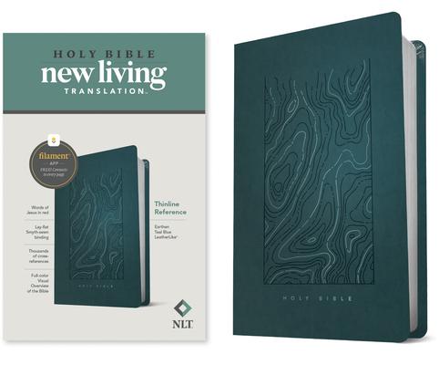 NLT Thinline Reference Bible, Filament Enabled Edition (Red Letter, Leatherlike, Teal Blue) Subscription
