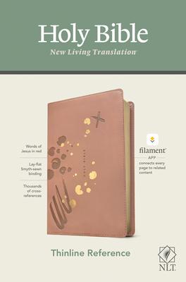 NLT Thinline Reference Bible, Filament Enabled Edition (Red Letter, Leatherlike, Pink)