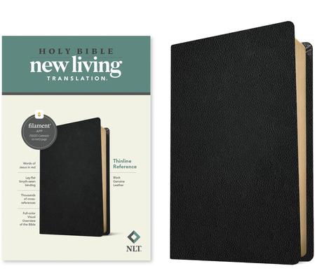 NLT Thinline Reference Bible, Filament Enabled Edition (Red Letter, Genuine Leather, Black) Subscription