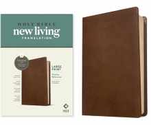 NLT Large Print Thinline Reference Bible, Filament Enabled Edition (Red Letter, Leatherlike, Rustic Brown)