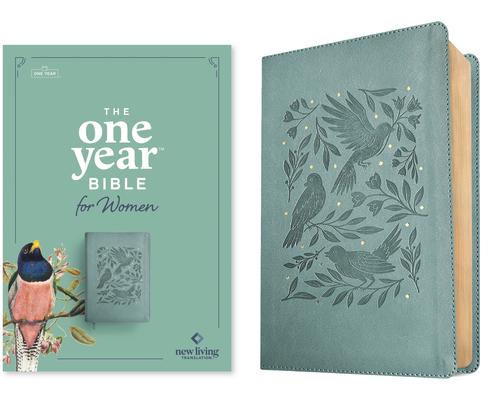 NLT the One Year Bible for Women (Leatherlike, Birdsong Teal) Subscription