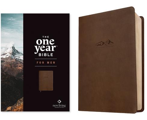 NLT the One Year Bible for Men (Leatherlike, Rustic Brown Mountain) Subscription