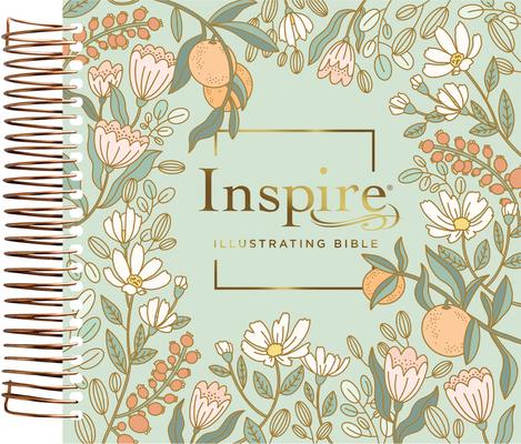 NLT Dayspring Inspire Illustrating Bible, Filament Enabled (Spiral Bound, Mint Floral Garden) Subscription