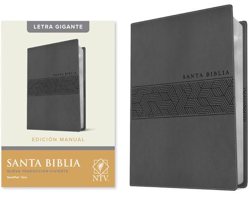 Santa Biblia Ntv, Edicin Manual, Letra Gigante (Sentipiel, Gris, Letra Roja)