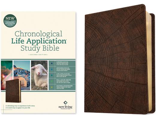 NLT Chronological Life Application Study Bible, Second Edition (Leatherlike, Heritage Oak Brown)