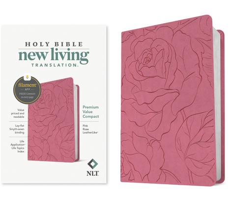 NLT Premium Value Compact Bible, Filament Enabled (Leatherlike, Pink Rose) Subscription