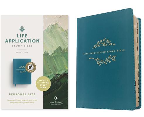 NLT Life Application Study Bible, Third Edition, Personal Size (Leatherlike, Teal Blue, Indexed, Red Letter) Subscription
