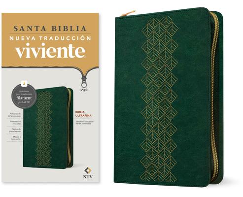 Biblia Ultrafina Ntv de Zper, Con Filament (Sentipiel, Verde Esmeralda, Letra Roja)