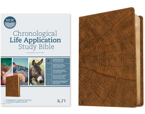 KJV Chronological Life Application Study Bible, Second Edition (Leatherlike, Heritage Oak Camel) Subscription