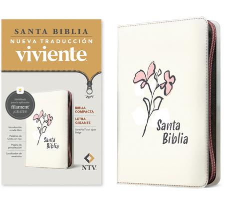Biblia Compacta Ntv, Letra Gigante de Zper Con Filament (Sentipiel, Beige, Letra Roja) Subscription
