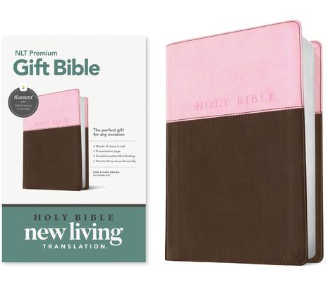 Premium Gift Bible Nlt, Filament Enabled, Tutone (Leatherlike, Pink/Dark Brown, Red Letter) Subscription